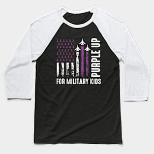 Purple Up For Military Kids | Purple Up For Military Child Baseball T-Shirt